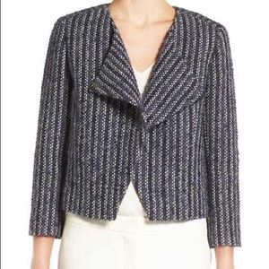 Classiques Entier Assymetrial Crop Tweed Jacket